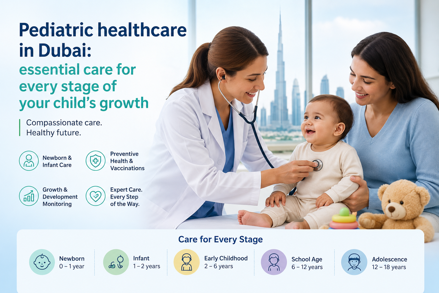 Pediatric healthcare in Dubai: essential care for every stage of your child’s growth